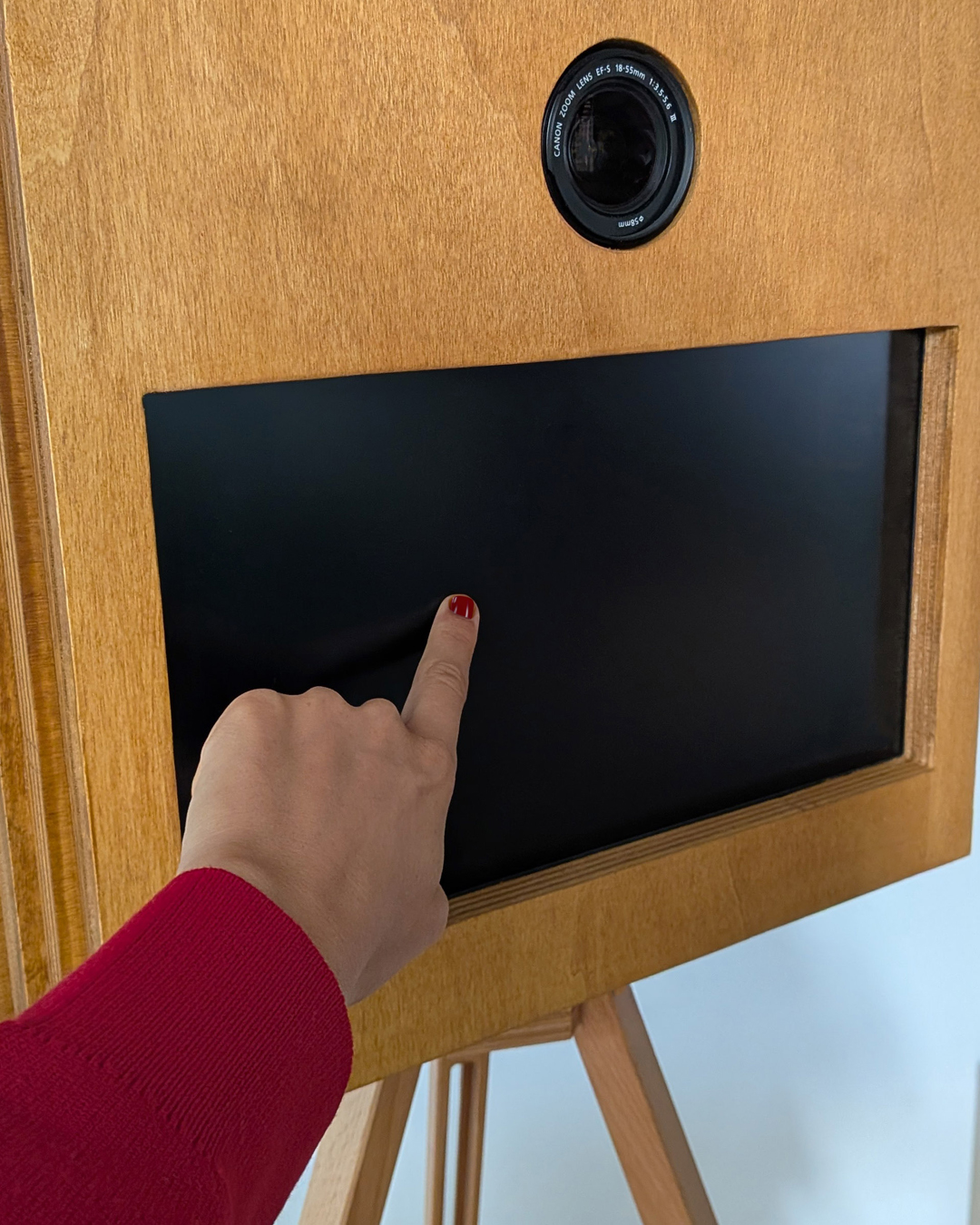 Utilisation de l’écran tactile du photobooth MIRA